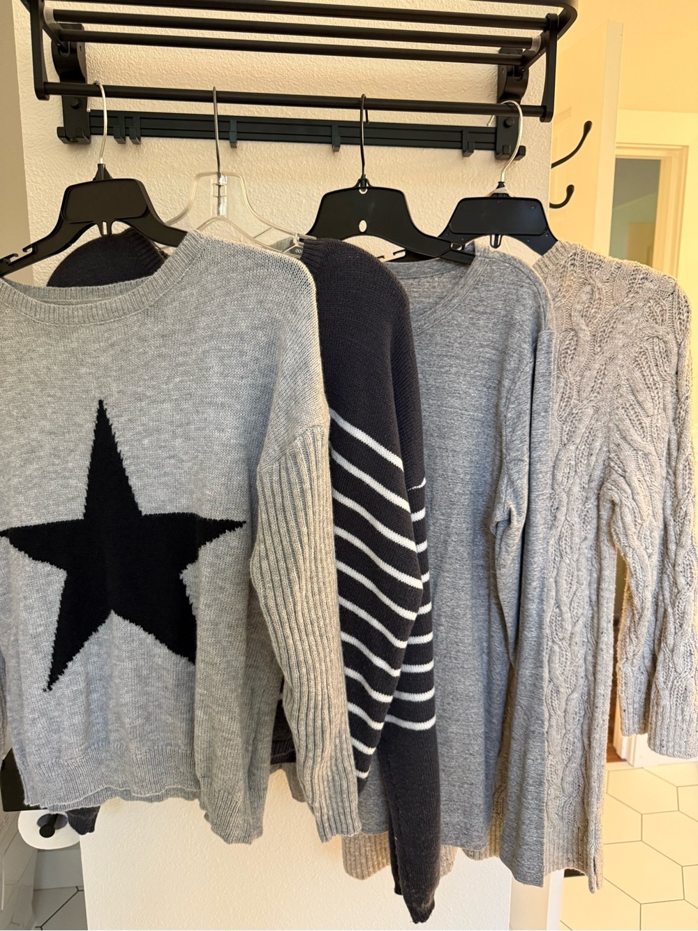 Women’s Grey Knit Sweaters Bundle